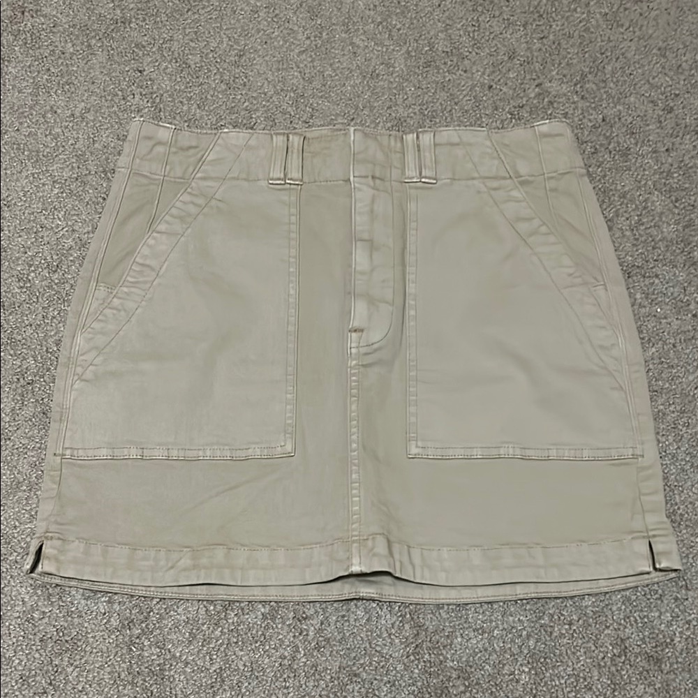 Pistola Beige Mini Skirt with Pockets